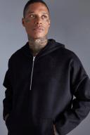 Oversized Sueded Scuba Boxy Hoodie