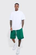 Oversized T-Shirt & Dropped Crotch Short Set