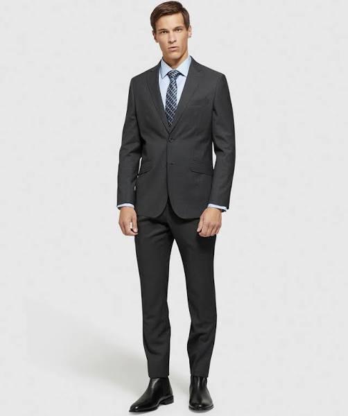 Oxford Auden Wool Rich Suit Jacket in Grey Slate 96