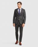 Oxford Auden Wool Suit Jacket in Dark Grey 96