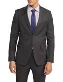 Oxford Auden Wool Suit Jacket in Dark Grey 96