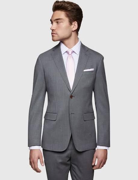 Oxford Auden Wool Suit Jacket in Dark Grey 96