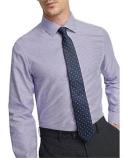 Oxford Beckton Dobby Shirt in Lilac Purple L