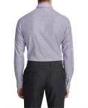Oxford Beckton Dobby Shirt in Lilac Purple M
