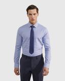 Oxford Beckton Dobby Shirt in Navy Blue M