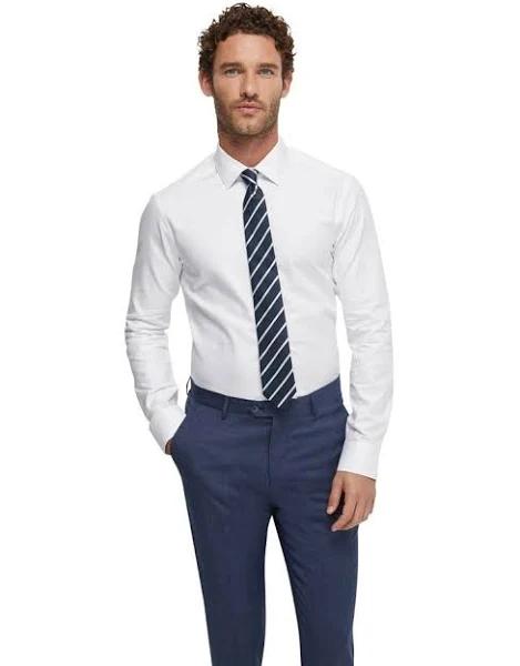 Oxford Beckton Dobby Shirt in White S
