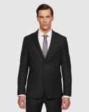 Oxford Byron Wool Suit Jacket in Black 100