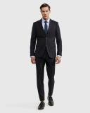 Oxford Byron Wool Suit Jacket in Navy Dark Navy 92
