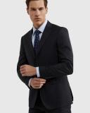 Oxford Byron Wool Suit Jacket in Navy Dark Navy 92