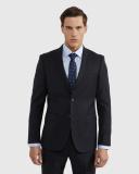 Oxford Byron Wool Suit Jacket in Navy Dark Navy 92