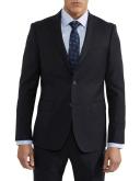 Oxford Byron Wool Suit Jacket in Navy Dark Navy 92