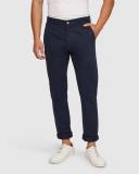 Oxford Danny Casual Organic Cotton Chinos in Blue Dark Navy 90