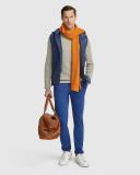 Oxford Danny Casual Organic Cotton Chinos in Blue Dark Navy 90