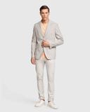 Oxford Danny Casual Organic Cotton Chinos in Ecru Pale Grey 82