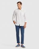 Oxford Danny Casual Organic Cotton Chinos in Ecru Pale Grey 82