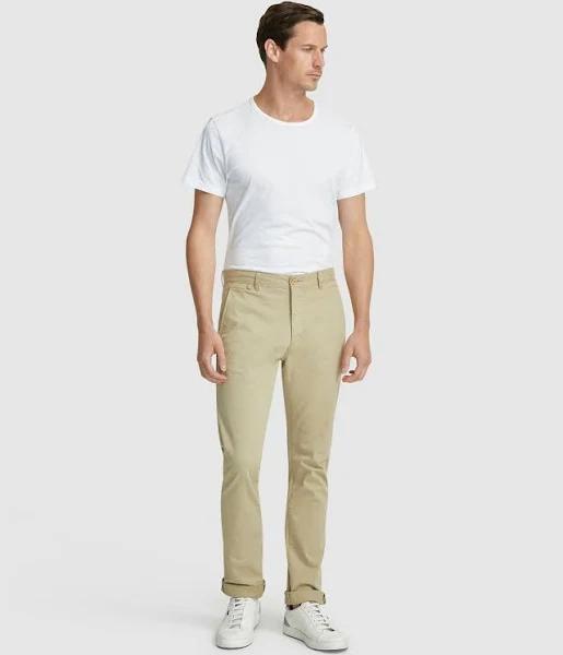 Oxford Danny Casual Organic Cotton Chinos in Light Clay Pale Grey 78