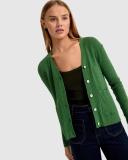Oxford Dominique Cardigan in Green 14