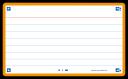 Oxford Flash 2.0 Index Cards Ruled 75 x 125mm Orange 80 Pack