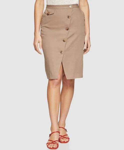 Oxford Kelsey Button Up Skirt