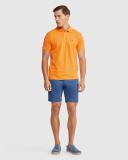 Oxford Mark Pique Polo in Orange Coral XXL