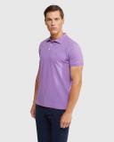 Oxford Mark Pique Polo in Purple S