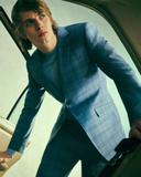Oxford New Hopkins Wool Checked Suit Jacket in Blue 116