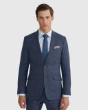 Oxford New Hopkins Wool Stretch Suit Jacket in Blue Brt Blue 112