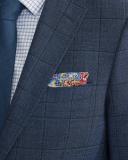 Oxford New Hopkins Wool Stretch Suit Jacket in Blue Brt Blue 112