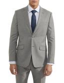 Oxford New Hopkins Wool Stretch Suit Jacket in Grey Pale Grey 100