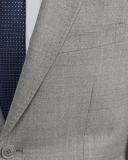 Oxford New Hopkins Wool Stretch Suit Jacket in Grey Pale Grey 100