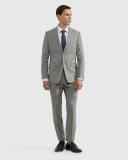 Oxford New Hopkins Wool Stretch Suit Jacket in Grey Pale Grey 100