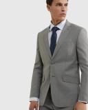 Oxford New Hopkins Wool Stretch Suit Jacket in Grey Pale Grey 96