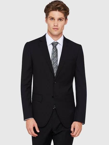 Oxford Shop - Auden Wool Suit Jacket Jackets Split 88 / Black