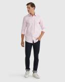 Oxford Shop - Beckton Dobby Shirt Shirts Career Slim Fit Pink / L