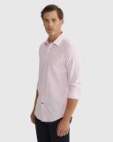 Oxford Shop - Beckton Dobby Shirt Shirts Career Slim Fit Pink / L