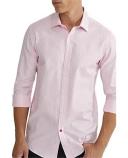 Oxford Shop - Beckton Dobby Shirt Shirts Career Slim Fit Pink / L