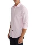 Oxford Shop - Beckton Dobby Shirt Shirts Career Slim Fit Pink / L