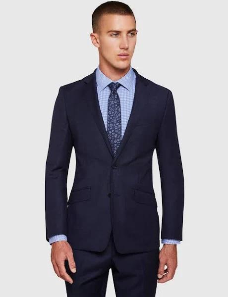 Oxford Shop - Marlowe Wool Suit Jacket Jackets Split 100 / Navy