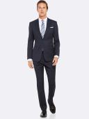 Oxford Shop - New Hopkins Peak Lapel Wool Jacketx Jackets Split Suit 92 / Navy