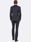 Oxford Shop - New Hopkins Peak Lapel Wool Jacketx Jackets Split Suit 92 / Navy