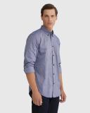 Oxford Uxbridge Cotton Shirt in Blue L