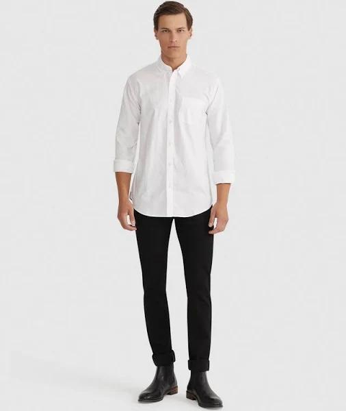 Oxford Uxbridge Cotton Shirt in White S