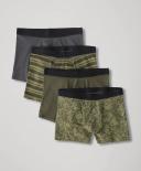 P A C T Mens Organic Everyday Boxer Brief 4-Pack in Arctic Geo | Size 2x | Fair Trade