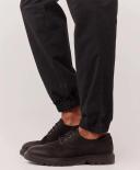 P A C T Mens Organic The Boulevard Jogger Pants in Black | Size Medium | Fair Trade