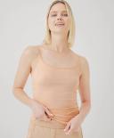 P A C T Womens Organic Everyday Shelf Bra Camisole in Apricot | Size 2x | Fair Trade