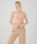 P A C T Womens Organic Everyday Shelf Bra Camisole in Apricot | Size 2x | Fair Trade