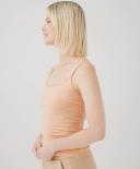 P A C T Womens Organic Everyday Shelf Bra Camisole in Apricot | Size 2x | Fair Trade