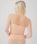 P A C T Womens Organic Everyday Shelf Bra Camisole in Apricot | Size 2x | Fair Trade