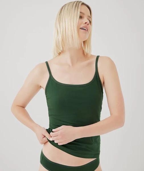 P A C T Womens Organic Everyday Shelf Bra Camisole in Mountain View | Size Xs | Fair Trade