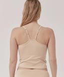 P A C T Womens Organic Shelf Bra Cropped Camisole in Champagne | Size XL | Fair Trade